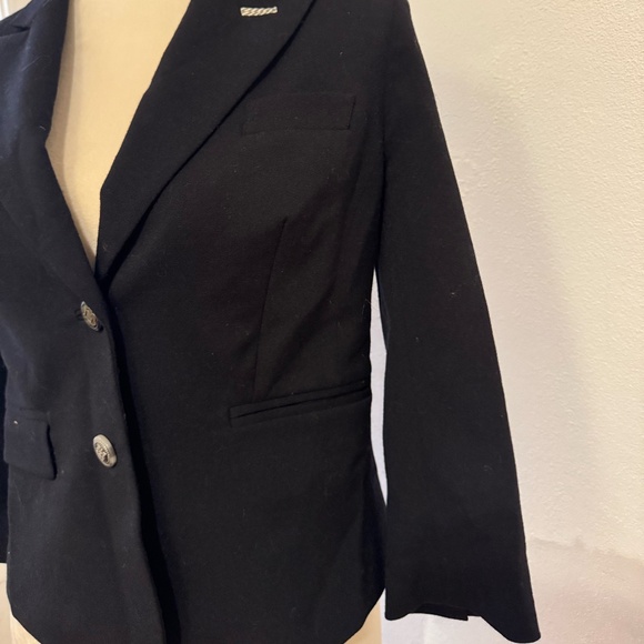 Ett Twa Anthropologie Navy Blazer – Size 2 - Picture 3 of 7